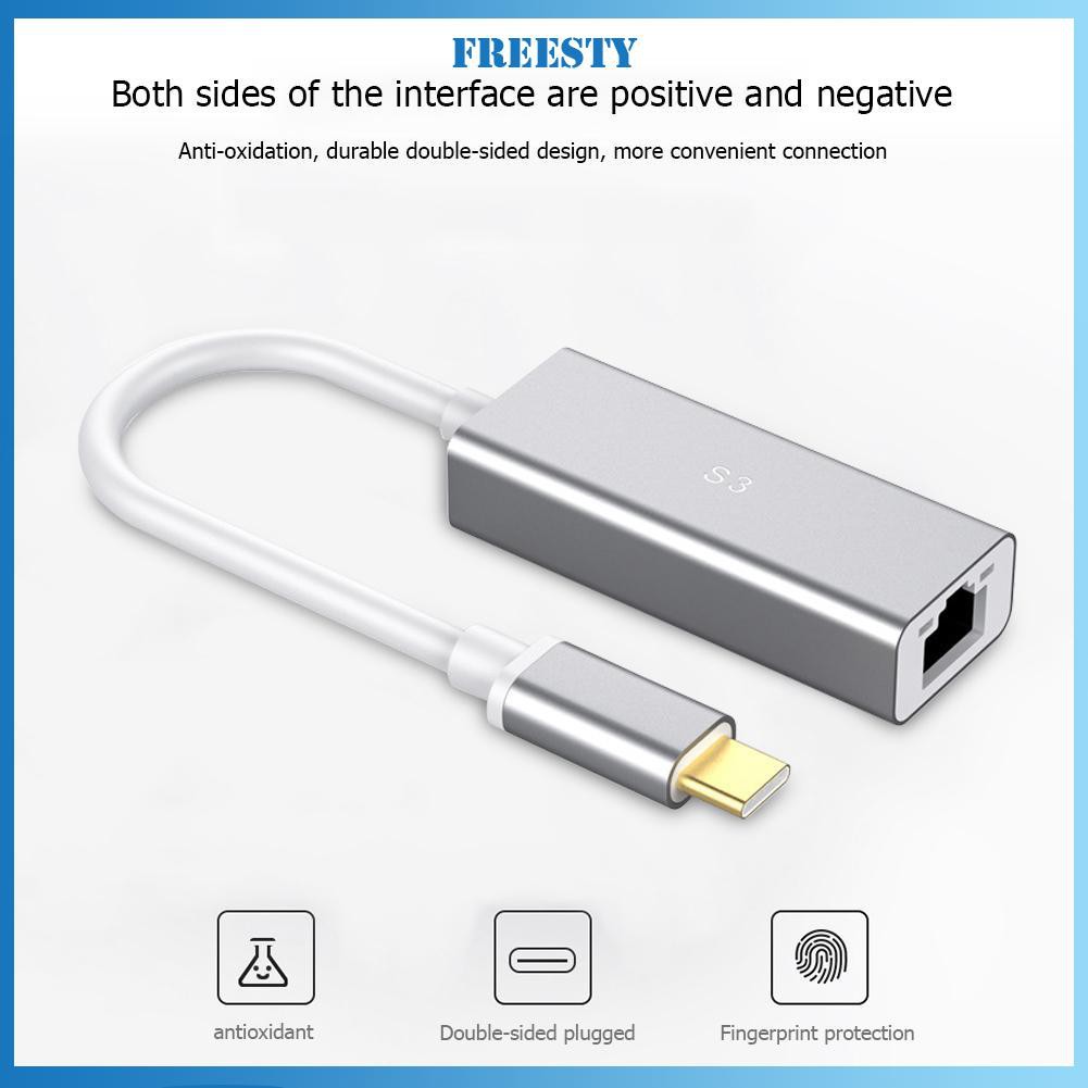 Bộ Chuyển Đổi Từ S3-8152-C Type-C Sang Rj45 Nhôm 10 / 100mbps Lan Ethernet | BigBuy360 - bigbuy360.vn