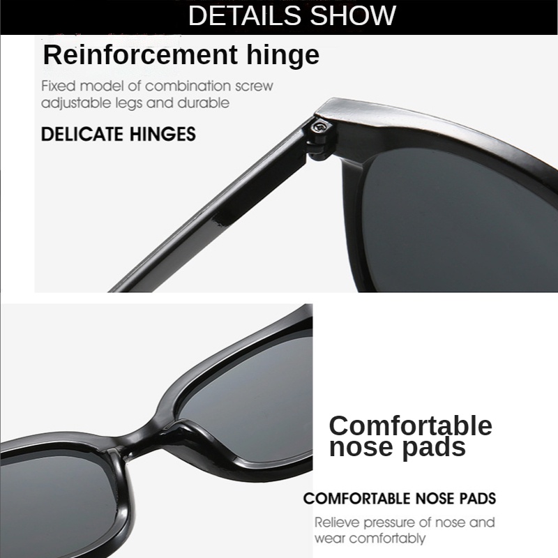 Kính mát gọng kính họa tiết chữ D cho nam và nữ