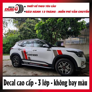 [CỰC ĐẸP] Tem Dán Sườn Xe Kia Seltos Pro Edition - Hình Thật Khách Feeback
