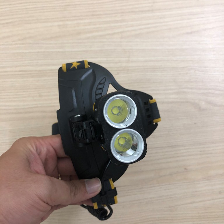 Đèn Pin đội đầu hàng khủng P50, 2 bóng led 20w cực mạnh, dùng 3 pin cực khỏe