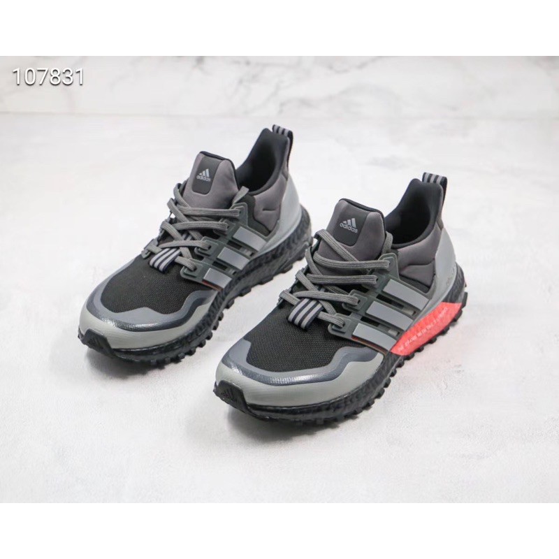 Giày Ultra Boost All Terrain Đen đế vạch Đỏ