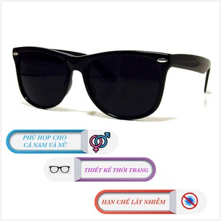 [nhập mã SSDT40K giảm ngay 40k] Kính mát , Kính râm unisex Nam/nữ  thời trang , bảo vệ mắt chống dịch (Màu đen)