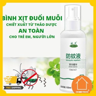 Bình xịt đuổi muỗi tinh dầu thảo dược tự nhiên an toàn cho trẻ em và người lớn ( hàng nội địa TQ)