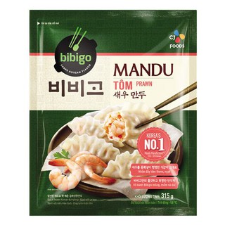 E - bánh xếp mandu bibigo nhân tôm 315g - chỉ ship hồ chí minh