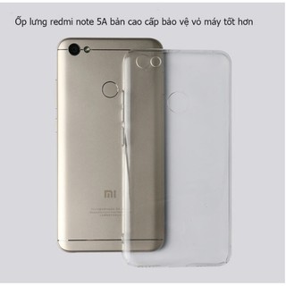 Ốp lưng cho Xiaomi Redmi Note 5A dẻo trong