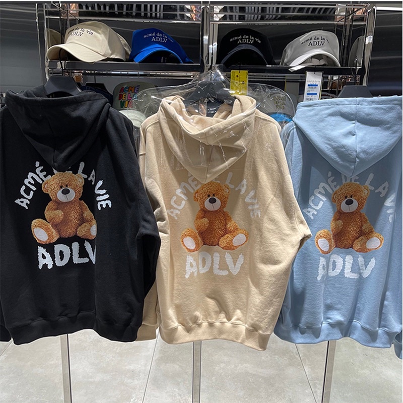 Áo nỉ hoodie ADLV   Teddy baer (bear doll ), áo nỉ mũ gấu form rộng unisex street wear , Cocmer_vn | BigBuy360 - bigbuy360.vn