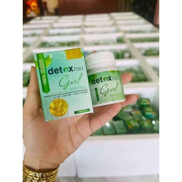 VIÊN UỐNG GIẢM MỠ BỤNG -DETO-RAU-GIRL  25 viên .