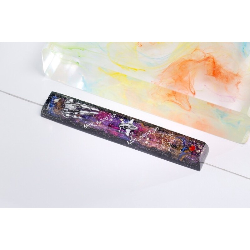 Nút Space bàn phím cơ Vũ Trụ 2.Keycap space resin Galaxy 2.Keycap Artisan