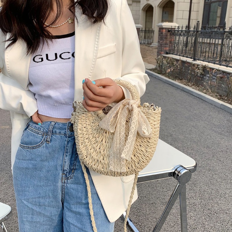 Túi Xách Đan Rơm Thời Trang Hè Cho Nữ