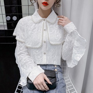 Áo sơ mi ren trắng xinh như công chúa ulzzang (Hàng oder chuẩn hình 100%)241220