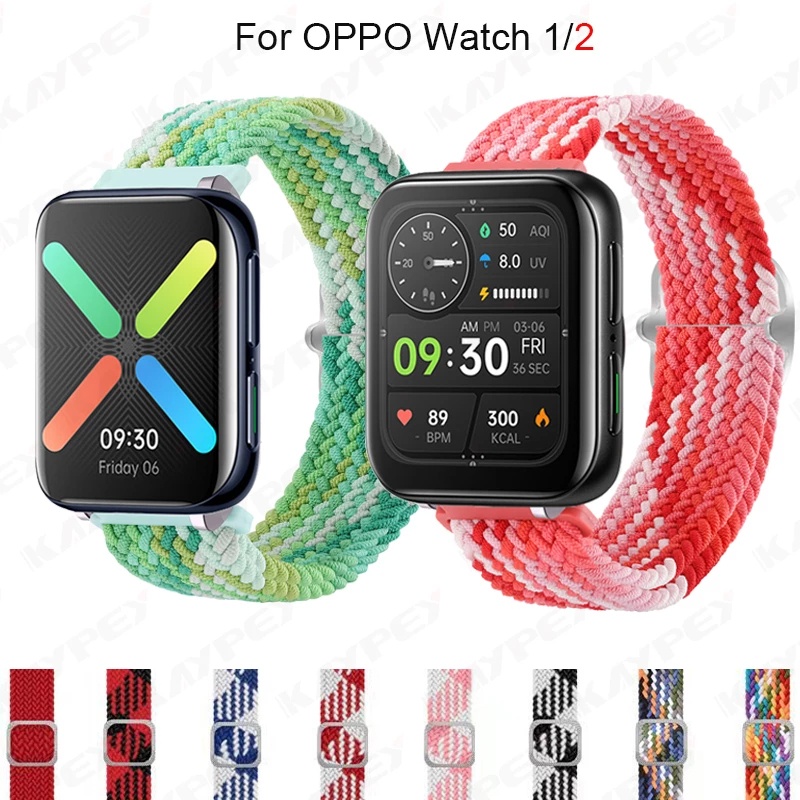 Dây Nylon Bện 1 / 2 Cho Đồng Hồ Thông Minh OPPO 41 / 46mm 42 / 46mm