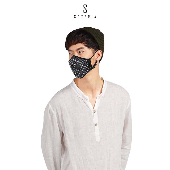 Khẩu trang tiêu chuẩn Quốc Tế SOTERIA Anchor ST003 - Bộ lọc N95 BFE PFE 99 lọc đến 99% bụi mịn 0.1 micro- Size S,M,L