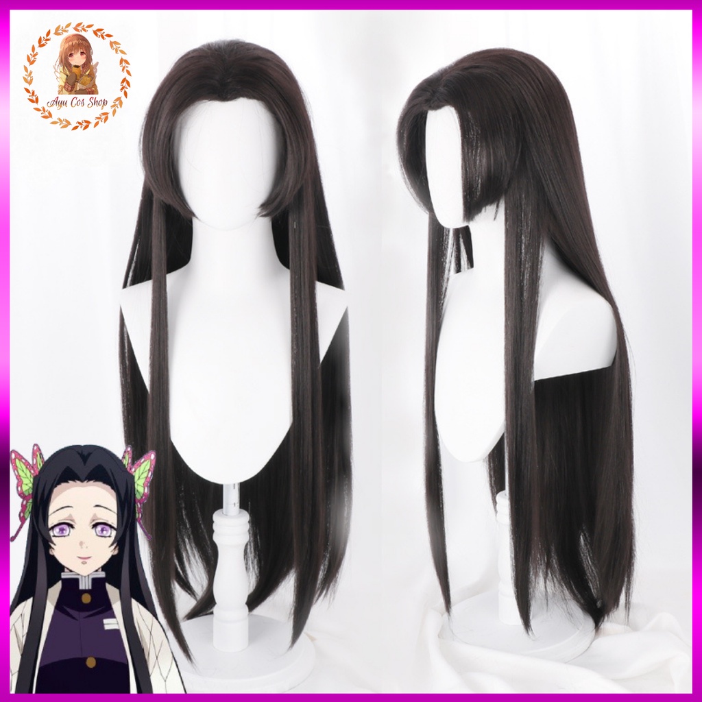 [Hàng Order] Wig/tóc giả nâu đen cosplay Kocho Kanae Kimetsu no yaiba demon slayer
