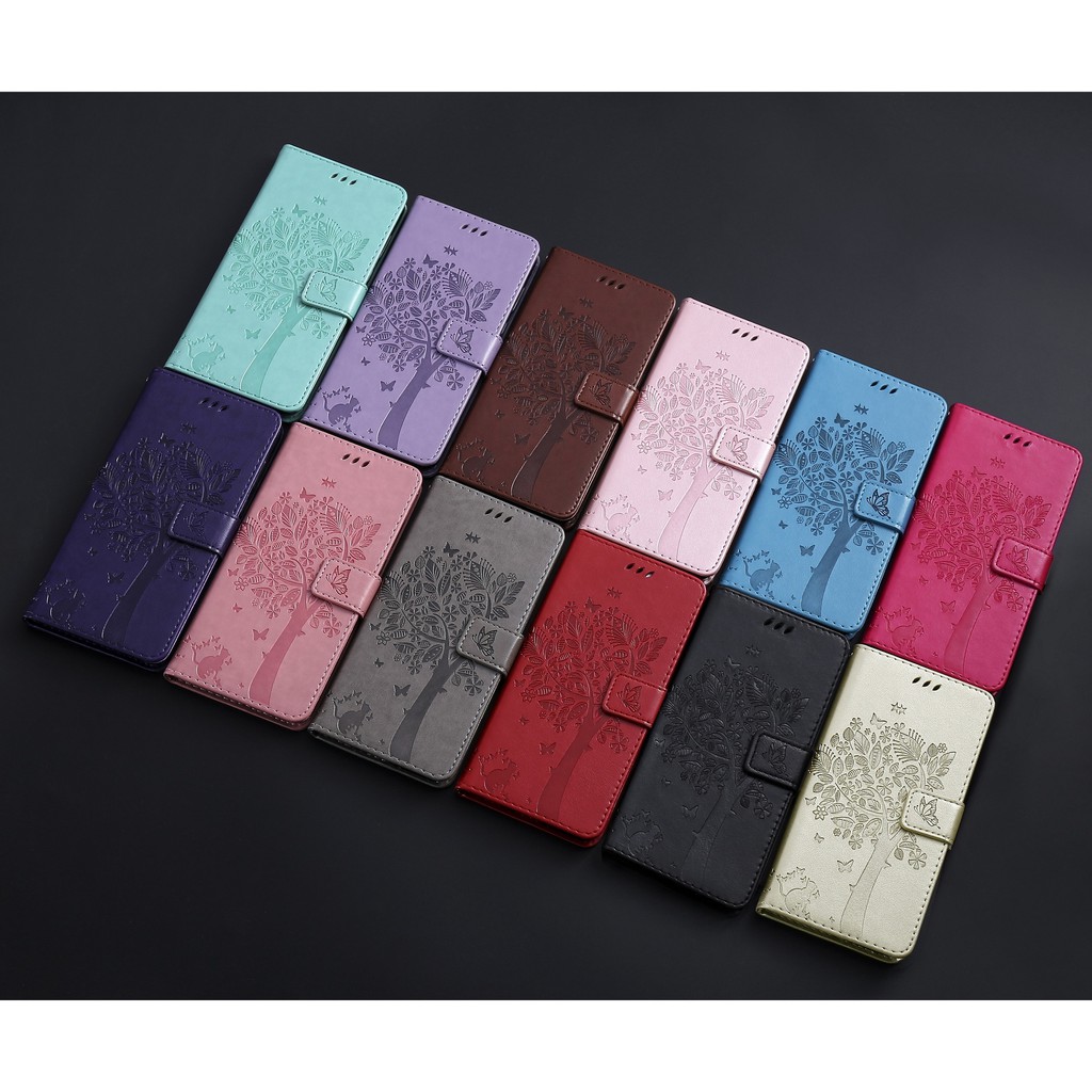 Bao da điện thoại dập nổi hình cây cho Samsung Galaxy A51 A71 | BigBuy360 - bigbuy360.vn