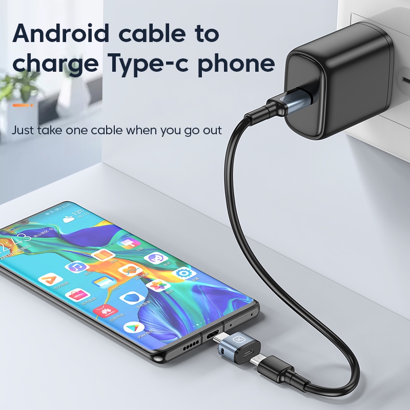 【50% OFF Voucher】KUULAA Đầu Chuyển Đổi OTG USB Type-C Sang Micro USB OTG Cho Điện Thoại/Máy Tính Bảng