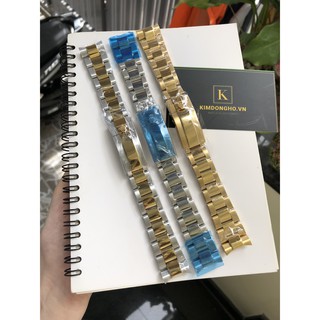 Dây Đồng Hồ ROLEX 3 Mắt Xịn Đúc Đặc Các Màu Size 20 Tặng Kèm Dụng Cụ Thay Dây