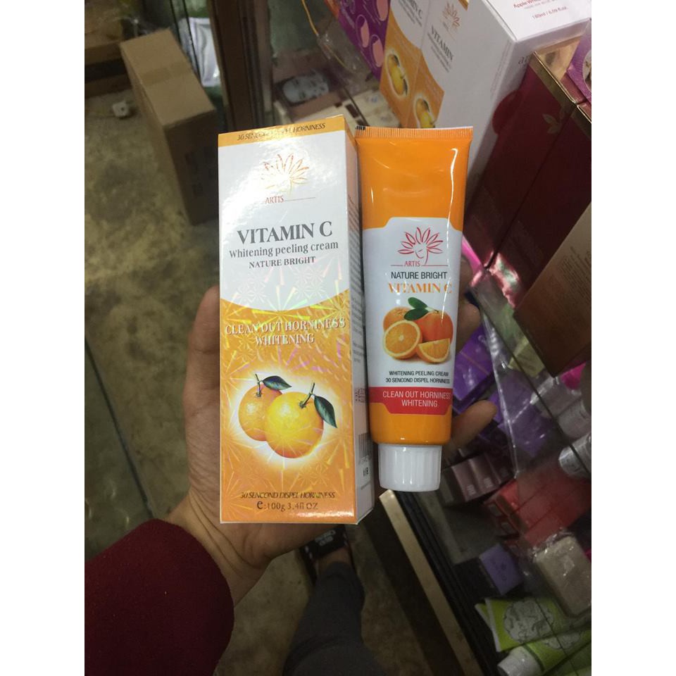 Gel tẩy tế bào da chết VITAMIN C Whitening peeling cream dành cho mặt | WebRaoVat - webraovat.net.vn