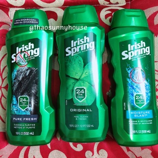 Sữa tắm irish spring body wash moisture blast - 532ml dành cho nam giới