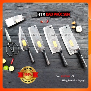 Bộ Dao Bếp Cán Sắt 01 HTX DAO PHÚC SEN CB03 Chặt Xương Độ Bền Cao