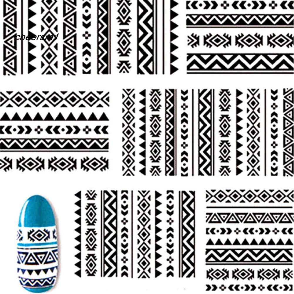 Nhãn dán trang trí móng tay kiểu dáng xinh xắn DIY