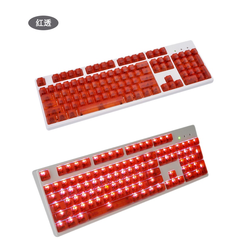Bàn Phím Cơ 104 Phím OEM Không Cần Chạm Đèn RGB Trong Suốt Chất Lượng Cao