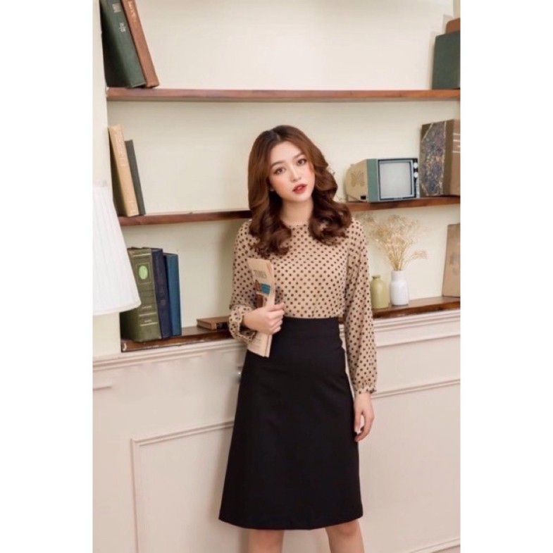 [Qùa Tặng Dây Buộc Tóc Bạn Nhé] Chân váy chữ a hàng mới, chân váy chữ a dáng dài qua gối chất liệu tuyết mưa | BigBuy360 - bigbuy360.vn