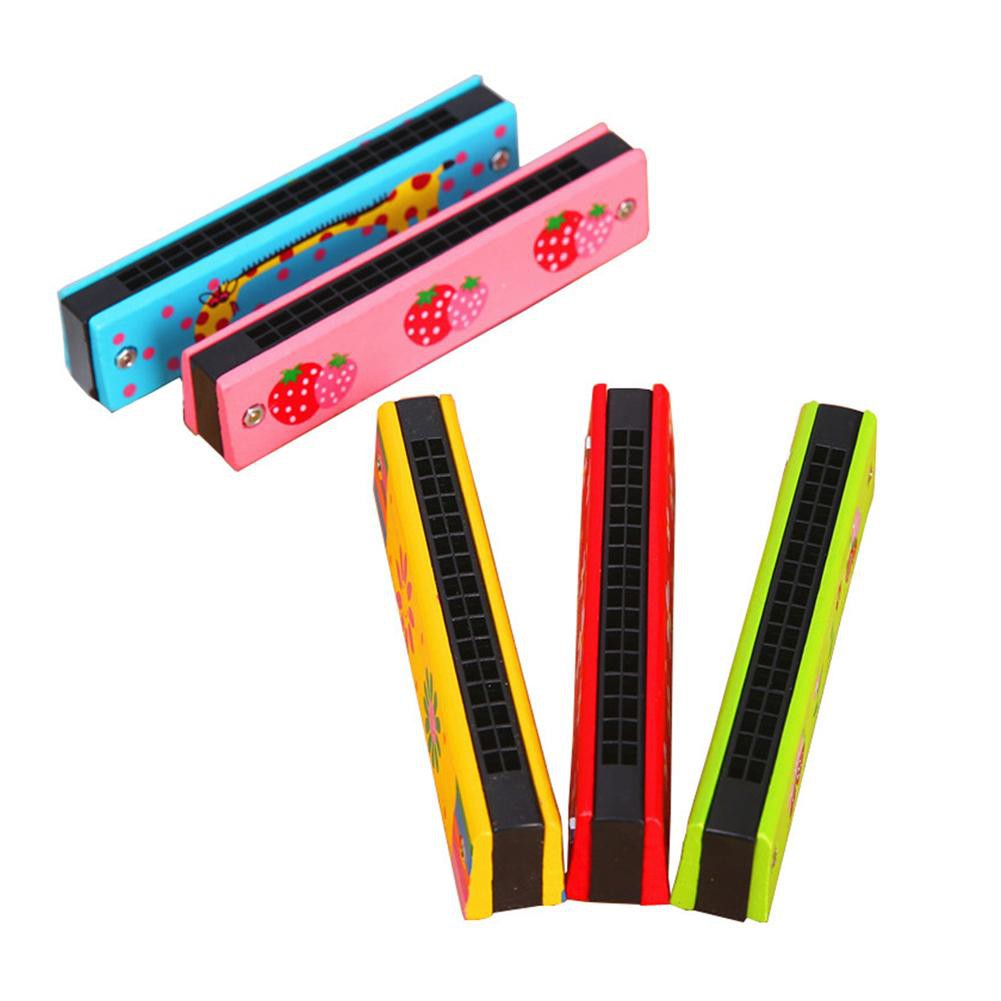 Kèn harmonica chất liệu gỗ dành cho bé màu sắc ngẫu nhiên