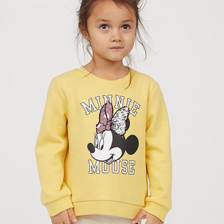 Áo bé gái chất cotton da cá cổ tròn tay dài họa tiết ngộ nghĩnh hàng cao cấp dày đẹp đủ size 2-7t