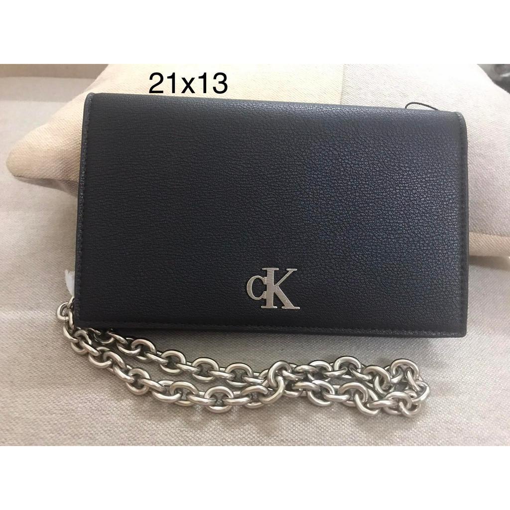 Túi đeo chéo Calvin Klein, Minimal Monogram Chain Strap Wallet, ngang 21cm, cao 13cm