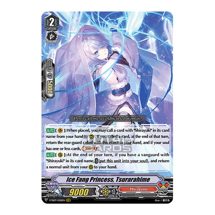 Thẻ Bài Vanguard: Ice Fang Princess, Tsurarahime (RRR) V-SS07/030