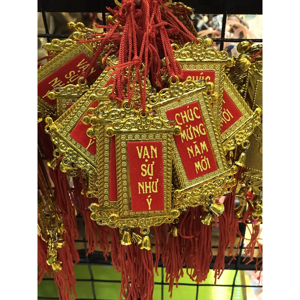 Khánh treo mai, đào trang trí tết hàng đẹp