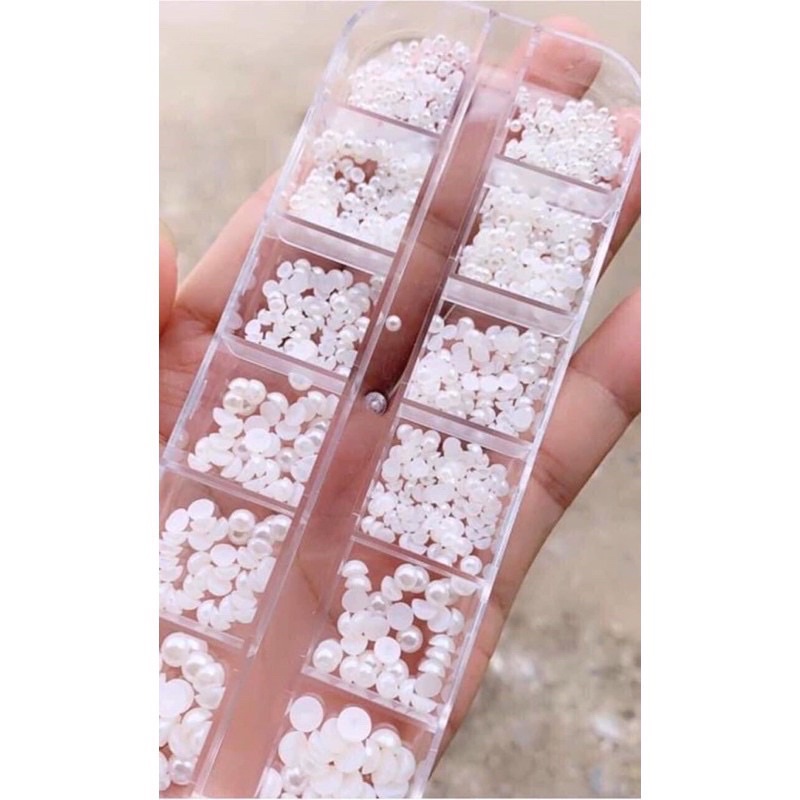 Trai nửa nail, túi ngọc trai mix size- Cheap Nail