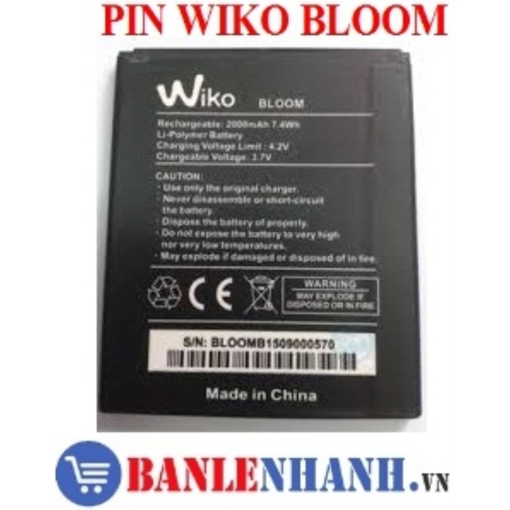 PIN WIKO BLOOM [PIN NEW 100%, ZIN ]