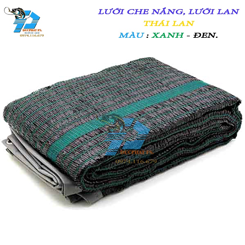 lưới Thái Lan đen (hoặc xanh) che nắng 70% KHỔ 2M - 4M Độ Dài theo số lượng