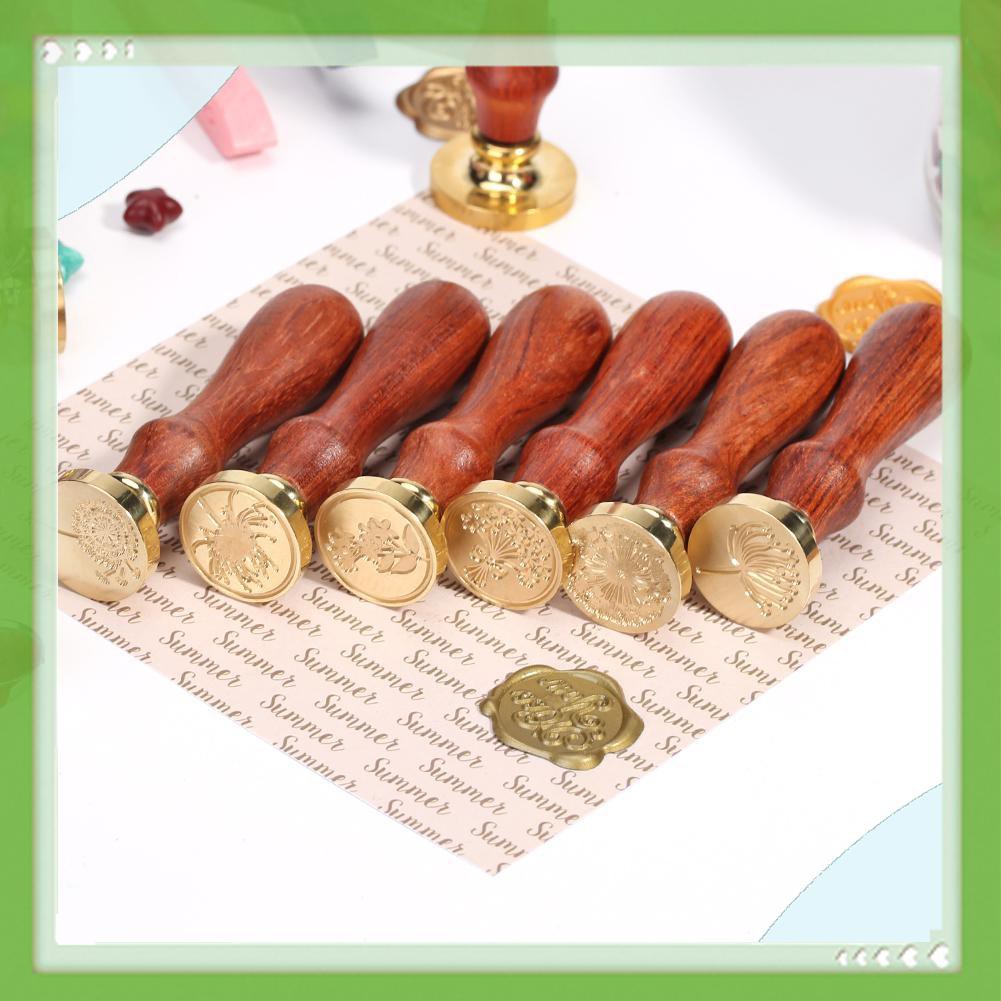 Sáp Retro DIY Sealing Wax Dandelion Fire Painting Envelope Wedding Palace Stamp