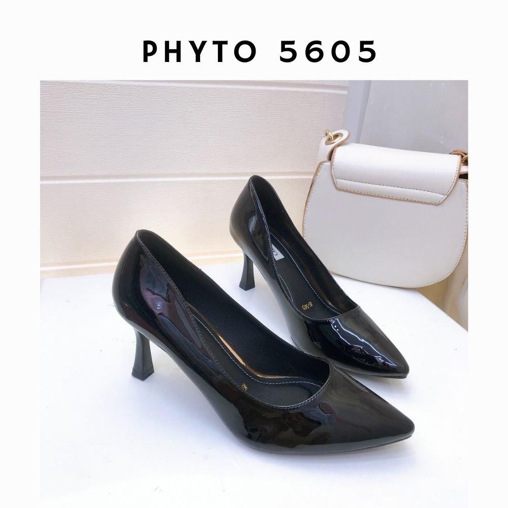 Giày Cao Gót Nữ CHIMOKA Gót Nhọn 7cm Sơn Chống Xước Ánh Kim Nhẹ Chất Bóng Cao Cấp Chuẩn Tone Với Màu Da 5605