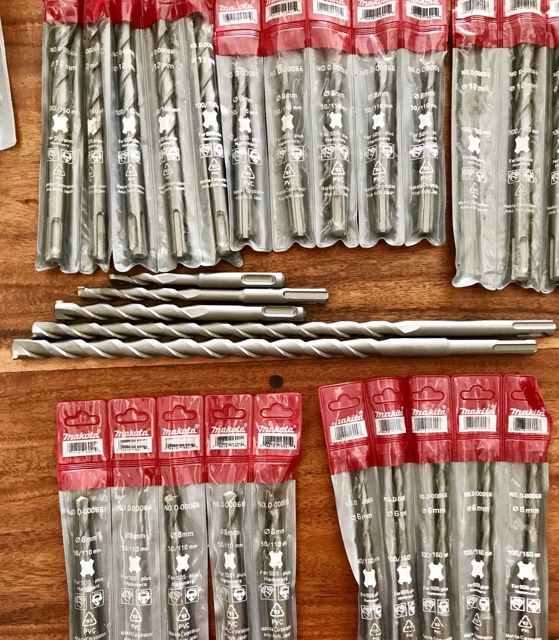 Mũi khoan bê tông gài 6-16mm đa độ dài 110mm,160mm,210mm