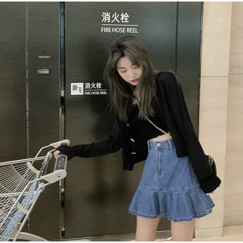 Chân váy jeans đuôi cá cao cấp siêu xinh | BigBuy360 - bigbuy360.vn