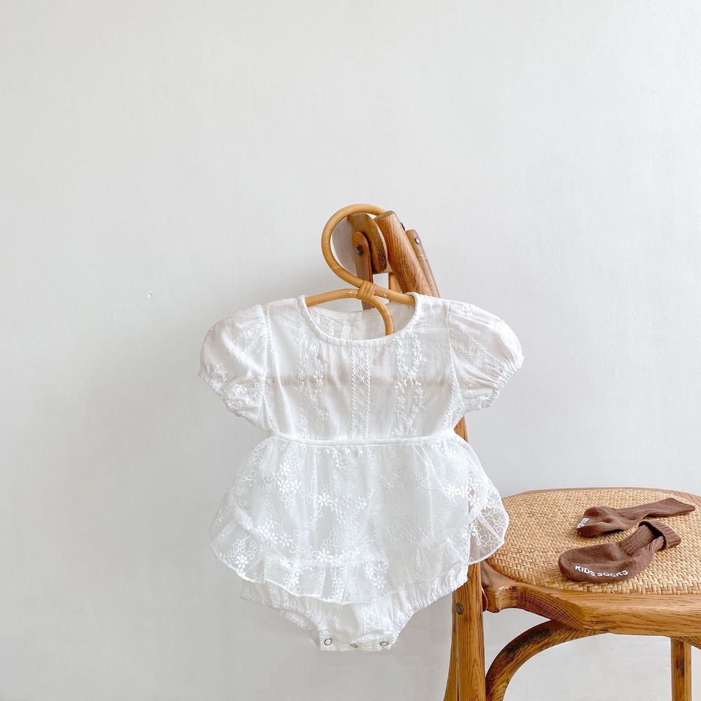 QA 11 : Body váy viền ren cho bé cực xinh [ Hàng có sẵn ]
