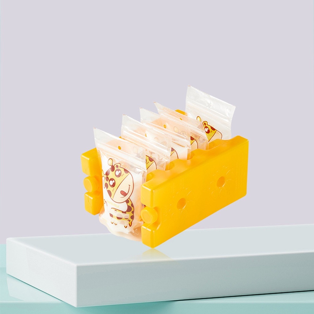 Đá khô thanh hộp nhựa 2 sóng và 3 sóng giữ lạnh sữa, thức ăn tiện lợi