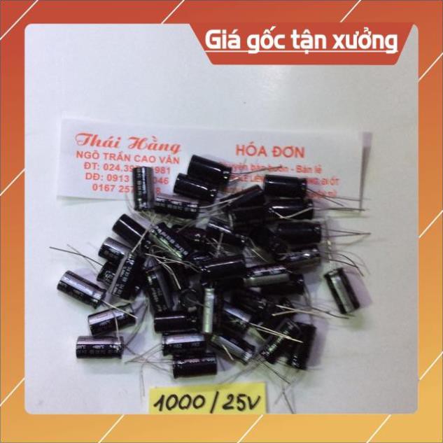 . Tụ hoá 1000 M/25 v giá bán 10 chiếc ..