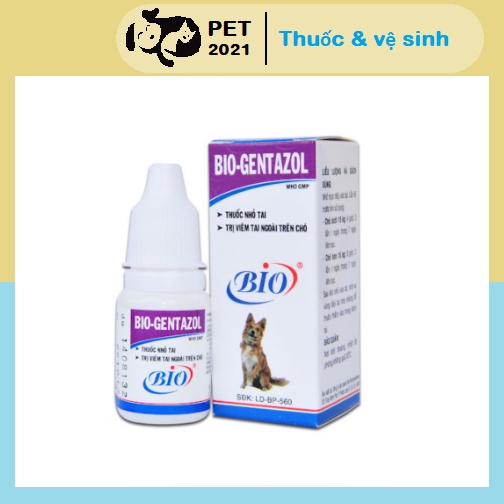 Nhỏ Tai Chó Mèo BIO Gentazol 10ml | PET2021