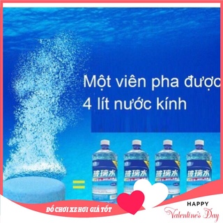 (siêu rẻ) 1 viên sủi rửa kính xe ô tô - kính nhà - kính văn phòng