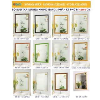Gương soi Kibath KT 45x60 cm