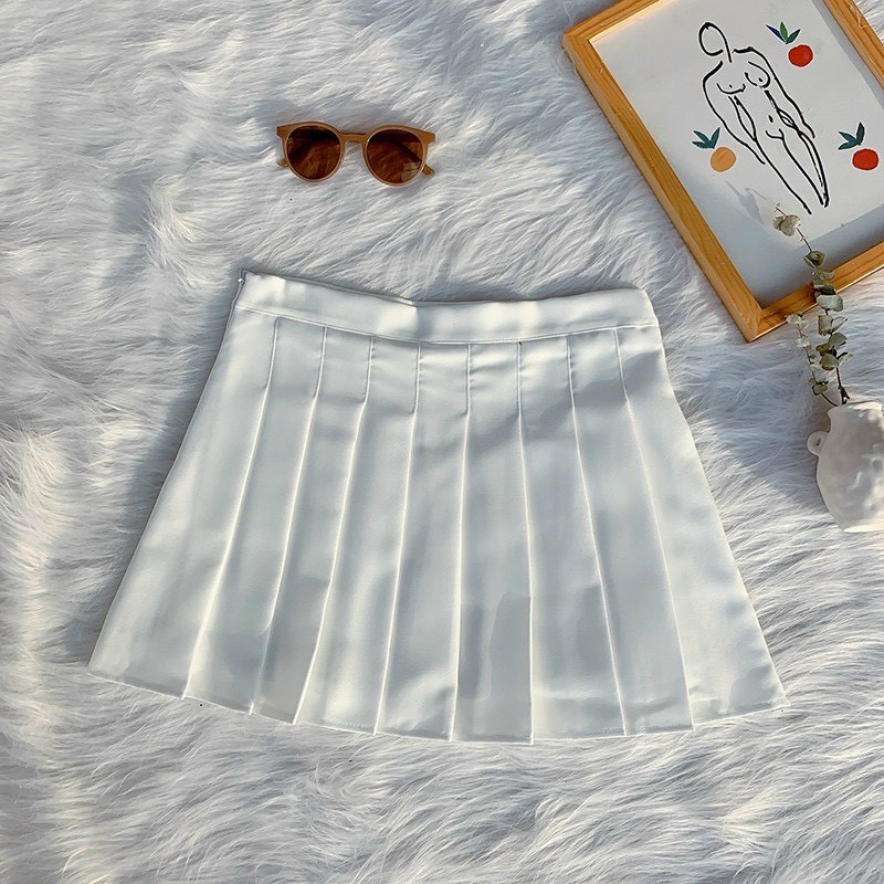 Chân Váy Chữ A Xếp Ly Lưng Cao Phong Cách Hàn Quốc Dành Cho Phái Đẹp 301/P0.K29