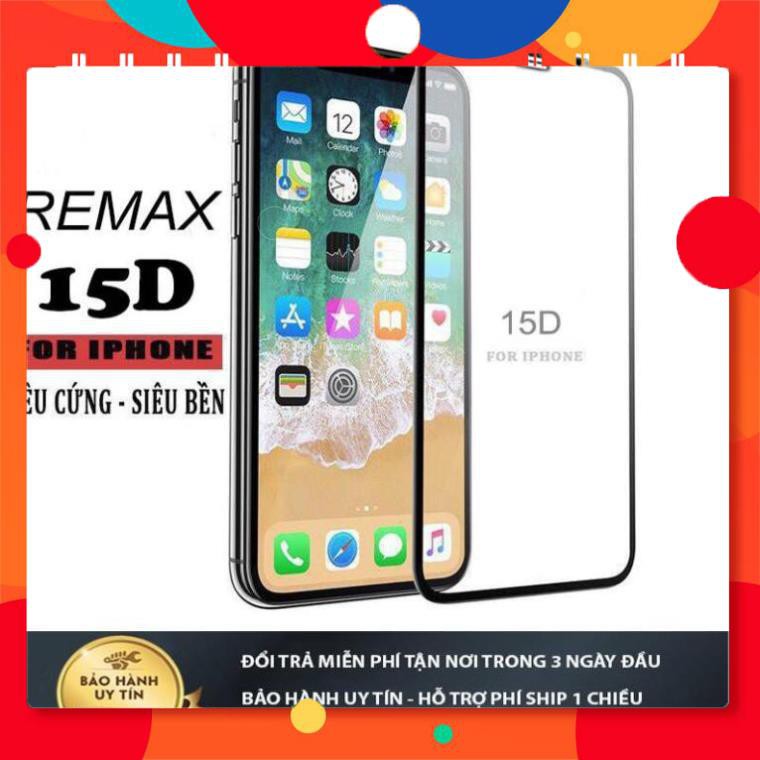 Kính cường lực 15D REMAX  Full Màn hình iphone TPHCM