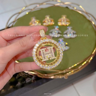 Mặt lẻ dây chuyền xi bạch kim
