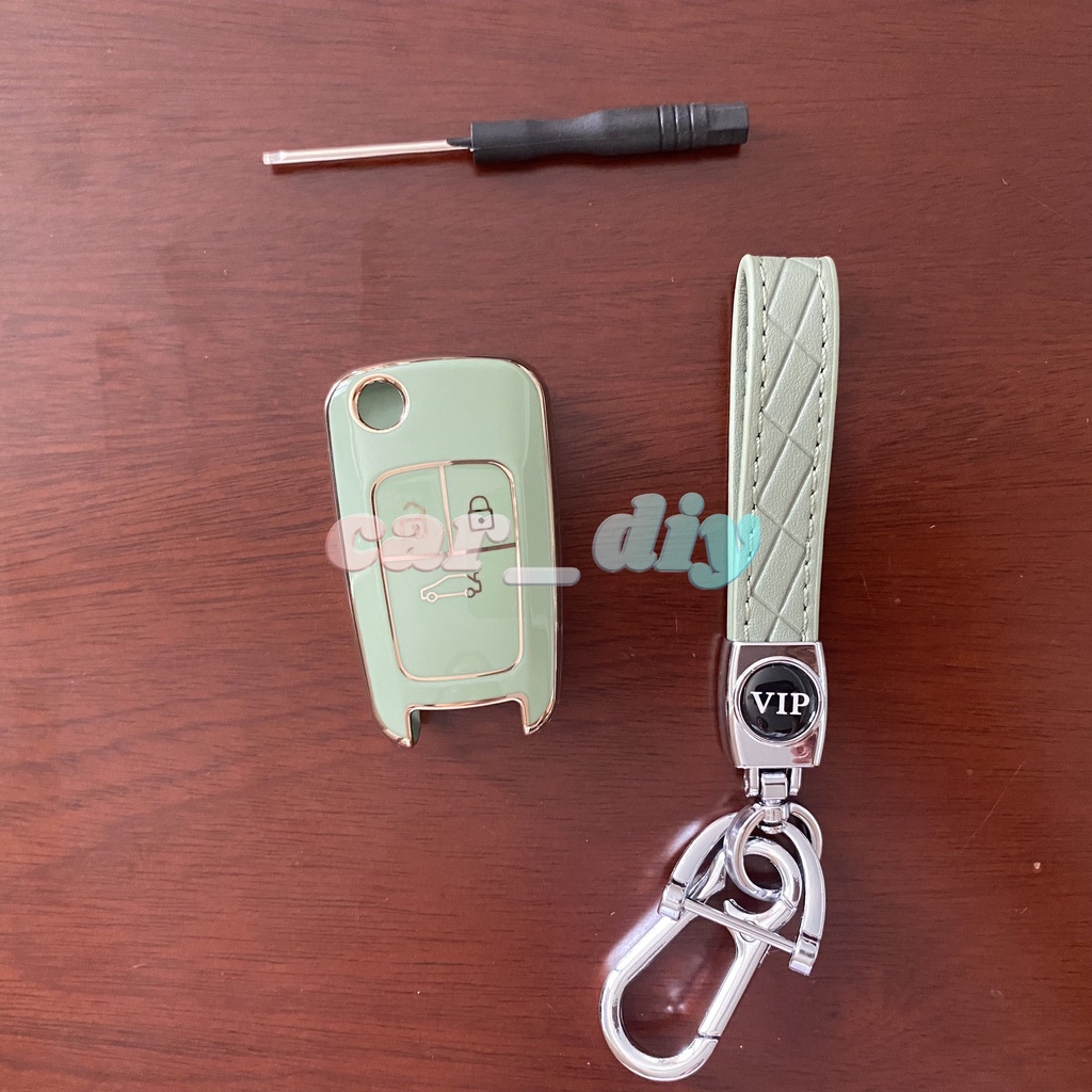 Ốp Da TPU Bảo Vệ Chìa Khóa Xe Hơi Chevrolet Cruze Aveo Captiva Buick Opel Astra Corsa