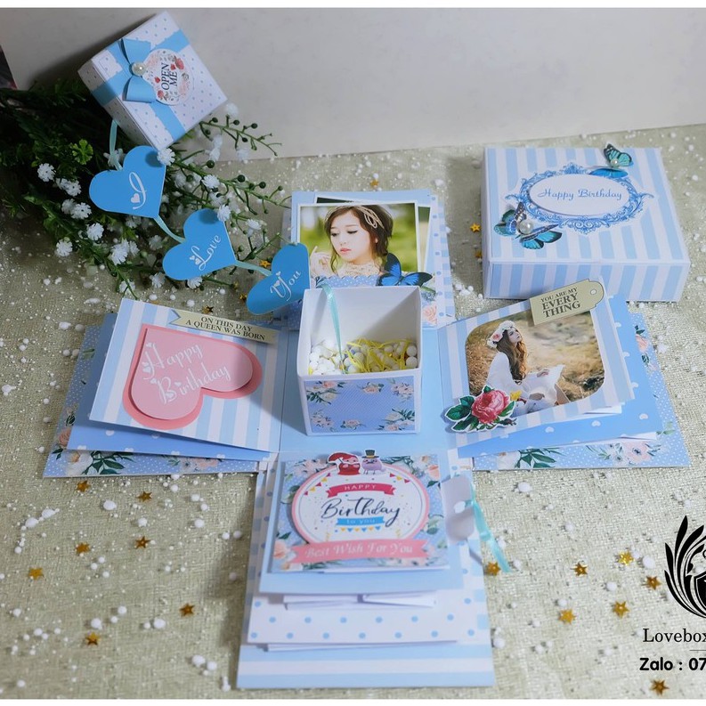 HỘP QUÀ TẶNG LOVEBOX+ FREE IN ẢNH+FREE SHIP