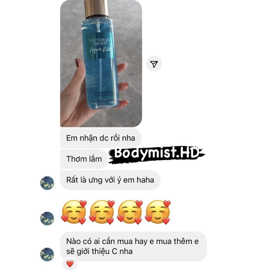 🌹🌹BODY MIST - XỊT THƠM AQUA KISS Victoria's Secret 250ML 💥💥